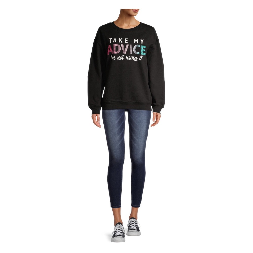 Take My Advice Junior Sweatshirt NWOT - Picture 5 of 7